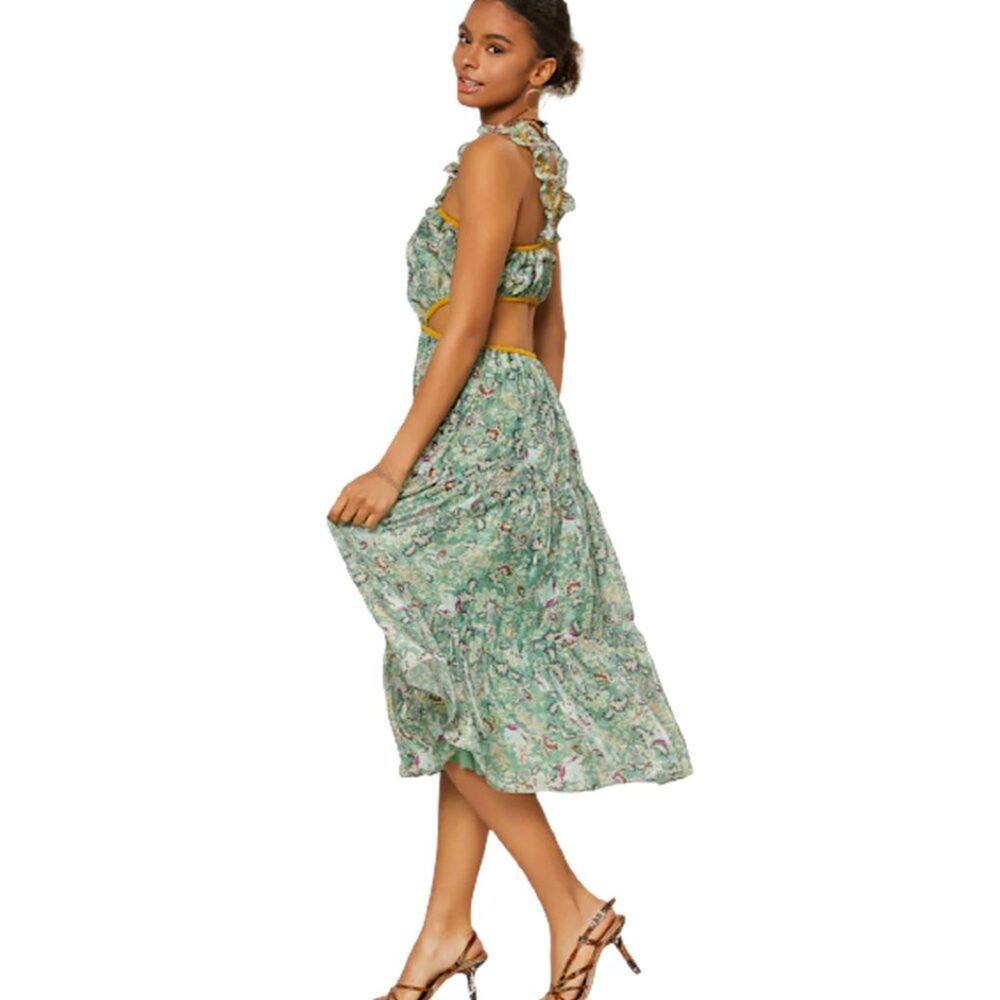 Current Air Green Floral Midi Dress - Picture 7 of 7